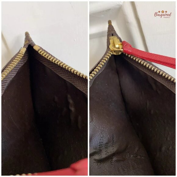 Authentic Louis Vuitton Monogram Coated Canvas Josephine Wallet Zippered Insert - Picture 9 of 10